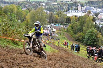 Rund um Zschopau: Jeremy Sydow holt Gesamtsieg - Meistertitel für Luca Fischeder - Fuhr an die Spitze: Jeremy Sydow aus Chemnitz am Zschopauer Skihang. 