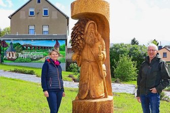 Ruprecht grüßt Gäste von Ruppertsgrün -