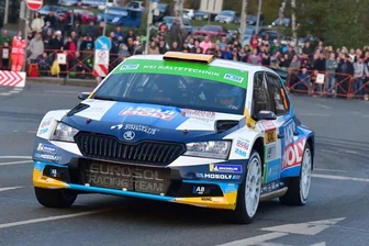 Sachsen-Rallye: Heimsieg von Julius Tannert - Tannert mit seinem Co-Piloten Hinneberg