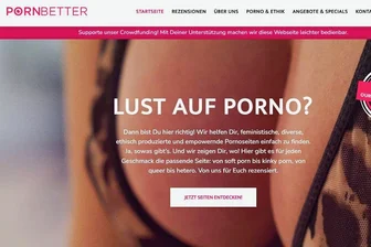 Wohl die einzige staatlich geförderte Pornoseite in Deutschland: porn-better.com, von drei Leipzigerinnen gegründet. 