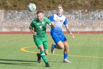 Sachsenklasse: Annaberger Fußballer wollen den Bock umstoßen - Bem 3:0 im Hinspiel erzielte Devon Klitzke (r.) den Treffer zum 1:0 für den VfB.