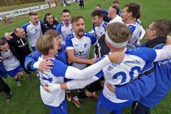 Sachsenpokal-Halbfinale: Wird die „Blumenwiese“ für den VfB Empor Glauchau zur Geheimwaffe gegen den FC Erzgebirge Aue? - Im November bejubelten die Glauchauer Kicker im Achtelfinale ihren Sieg über den FSV Zwickau. Im Viertelfinale schaltete der VfB Empor dann den FV Dresden-Laubegast mit 3:2 nach Verlängerung aus.