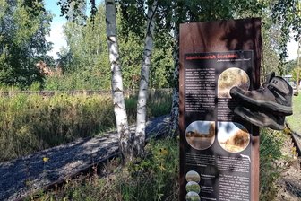 Sachsens Wandertag 2024 in Lugau soll auch Pflanzenfans locken: Frühere Gartenschauen sind Tourziel - Das Oelsnitzer Landesgartenschau-Areal von 2015, im Foto ist der Bereich der Gleisgärten zu sehen, soll unter anderem Ziel einer der Touren beim Sächsischen Wandertag 2024 in Lugau sein. Gestartet wird die Wanderung am 1996er-Gartenschaugelände von Lichtenstein.