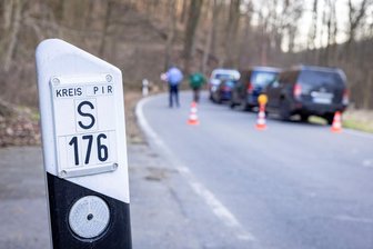 Sächsische Schweiz: Mann von Baum erschlagen - Der Unfallort.