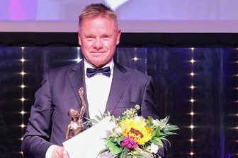 Sächsischer Unternehmer aus Grünhainichen in Würzburg mit Mittelstandspreis geehrt - Michael Simon bei der Preisverleihung in Würzburg.