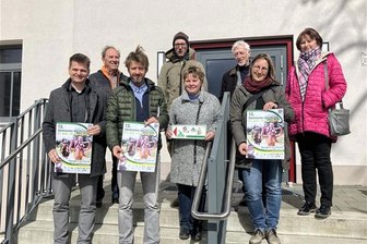 Sächsischer Wandertag in Lugau: Touren ab sofort buchbar - Die Mitglieder des Koordinierungskreises „Wandertourismus in Sachsen“ bei der Besichtigungstour mit Bürgermeister Thomas Weikert in Lugau.