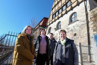 Sächsischer Wandertag: Touren starten und enden im Parktheater - Plauens Schul- und Sportreferentin Simone Schurig, die Vizepräsidentin des Deutschen Wanderverbandes, Heidrun Hiemer, Torsten Holzkamp vom Sächsischen Landeskonservatorium Ländlicher Raum und Kathrin Hager vom Vogtländischen Wanderverband (von links) haben in dieser Woche das Programm für den 11. Sächsischen Wandertag vorgestellt.