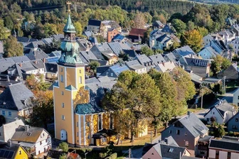 Sächsisches Kleinod: Scheibenbergs St. Johanniskirche wird 500 Jahre alt - Schon kurz nach der Stadtgründung 1522 ist in Scheibenberg eine Kirche errichtet worden. Die Anfänge der heutigen St. Johanniskirche. Foto: Ronny Küttner