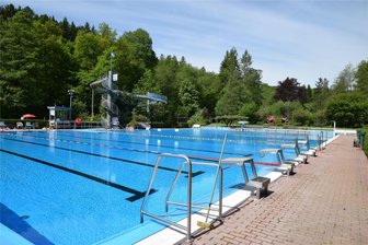 Saisonstart im Elsterberger Waldbad verschoben - Das Waldbad Elsterberg, idyllisch gelegen im Tremnitzgrund.
