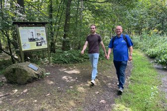 Samstag noch nichts vor? Die „Freie Presse“ schickt Leser auf Wandertour nach Euba - Max Hähnel und Jens Zeidler haben die „Freie Presse“-Tour getestet und geben am Startpunkt Tipps.