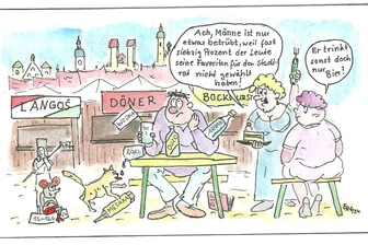 Satire zum Bergstadtfest: Warum die B 173 in Freiberg eigentlich für immer gesperrt bleiben könnte - Nach dem Kater kommt der Katzenjammer, auch beim Freiberger Bergstadtfest.