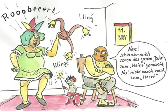 Satire zum Faschingswochenende: Was der Kölner Dom und Schloss Augustusburg gemeinsam haben - Das Gute an Fasching: Unter der Narrenkappe friert man nicht so leicht.