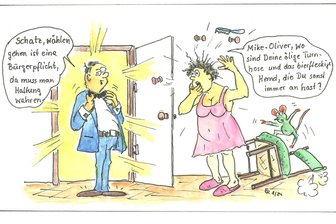 Satire zum Wochenende: Freiberg geht in die Luft, Flöha geht auf der Umgehungsstraße spazieren, und wer geht wählen? - Die Demokratie sollte man ernst nehmen. Zumindest nach außen hin.