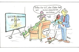 Satire zum Wochenende: Gleich mehrere Oscars gehen dieses Jahr nach Freiberg und Flöha - Die Oscar-Verleihung: Immer wieder ein freudiges Ereignis.