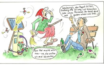 Satire zum Wochenende: Habemus Landrat - aber Sven Krüger hat in Mittelsachsen nur Knäckebrot zu verteilen - In Zeiten des Fachkräftemangels darf man bei der Personalauswahl nicht so wählerisch sein.