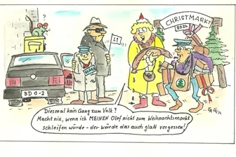 Satire zum Wochenende: Hat Olaf Scholz „vergessen“, den Freiberger Weihnachtsmarkt zu besuchen? - Weihnachtsmärkte sind nun einmal nicht jeder Manns Sache.