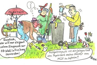 Satire zum Wochenende: Mittelsachsen putzt sich heraus - Die Motive für den Frühjahrsputz sind vielfältig.