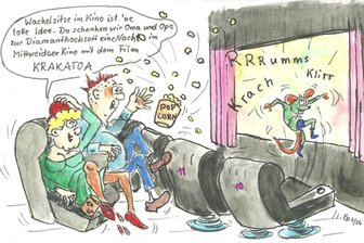 Satire zum Wochenende: Von Wackelkontakt in Mittweida bis Zaudern in Lichtenwalde - Im Kino in Mittweida wird es abenteuerlich. Das hat allerdings seinen Preis.