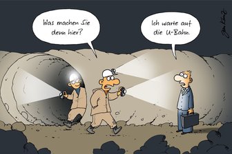 Satire zum Wochenende: Warum die Freiberger U-Bahn in New York hält, aber nicht in Augustusburg - Warten will gelernt sein.