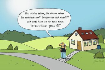 Satire zum Wochenende: Warum ein Landrat ohne Dienstwagen für manche unvorstellbar ist - Öffentlicher Nahverkehr im ländlichen Raum: Wo bleibt denn hier die Straßenbahn? 