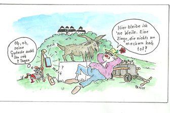 Satire zum Wochenende: Warum es am Männertag im Erzgebirge keine Bergparade gibt - Vereinzelt liegen noch Reste vom Männertag in der Landschaft herum.