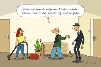 Satire zum Wochenende: Was der Valentinstag mit Mettbrötchen zu tun hat - Einen Karl Valentin sollte jeder zu Hause haben.