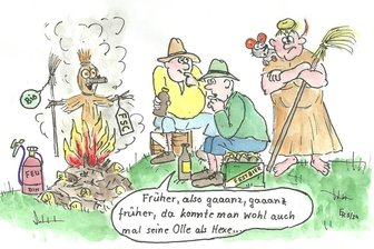 Satire zum Wochenende: Was macht eigentlich mehr Spaß - Hexenfeuer, Himmelfahrt oder Überstunden? - Fragwürdige Tradition, fragwürdige Ideen: Die Hexenfeuer.