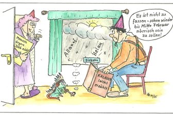 Satire zum Wochenende: Wenn der Mittelsachse närrisch wird und das Eis klirrt - Der Mittelsachse kommt auch mit den Herausforderungen der fünften Jahreszeit klar.