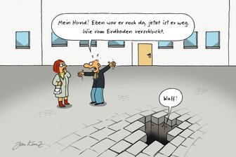 Satire zur Weihnachtswoche: In Brand-Erbisdorf tut sich die Erde auf - warum eigentlich? - Alles kommt vom Bergwerk her - auch manch unschöne Überraschung.