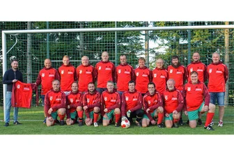 Saydaer Altherrenfußballer treffen auf Traditionsteam von Erzgebirge Aue - Das Altherren-Team des SSV Sayda freut sich auf das Jubiläumsspiel.