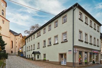 Saydaer Altstadthaus kommt unter den Hammer - Das Mehrfamilienhaus Dresdner Straße 31 in Sayda soll am Samstag versteigert werden.