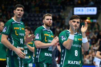 SC DHfK Leipzig verabschiedet sich mit Sieg - In seinem letzten Spiel für die Handballer des SC DHfK Leipzig traf Lucas Krzikalla (rechts) dreimal. (Archivfoto)