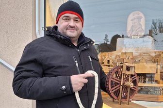 Schaufenster in Eppendorf werden zur Ausstellungsfläche für Motive aus Freiberg, Augustusburg und Halsbrücke - Marko Schiebold hat in Eppendorf eine Weihnachtsausstellung zusammengestellt.