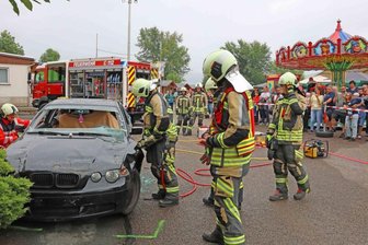 Schauübung beim Teichfest in Neukirchen -