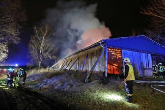 Scheune in St. Egidien brennt ab - 