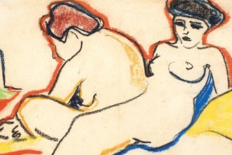 Schicksal zahlreicher Gemälde ist bis heute unbekannt - Ernst Ludwig Kirchners " Zwei Akte auf Lager".