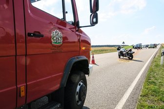 Schneeberg: Motorräder auf B 93 zusammengestoßen -