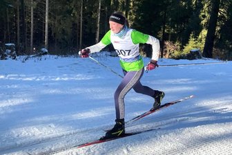 Schneefall sorgt für gute Stimmung bei Aktiven des SV Großwaltersdorf - In der Loipe gut unterwegs: Paula Otto vom Team des SV Großwaltersdorf.