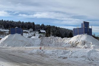 Schneekunst: Carlsfelder bauen an geheimer Skulptur -