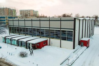 Schneelast: Freiberger Sporthalle dicht gemacht -