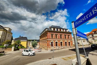 Schnelles Internet für Mittweida: Stadt erteilt Firma Baustopp - Die Bauarbeiten in der Post- und Schumannstraße wurden laut Stadt vorerst gestoppt.