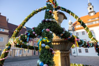 Schön aber noch selten: Osterbrunnen in der Region Freiberg und Flöha - 