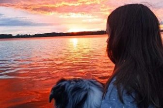 Schöne Aussicht - Ein Sonnenuntergang am See.