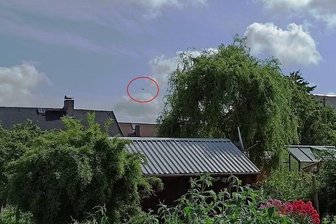 Schönerstadt: Rätsel um Helikopter über der Udohöhe - In der Ferne ist der Hubschrauber zu sehen, den Uwe Klöden in Schönerstadt beobachtet hat.
