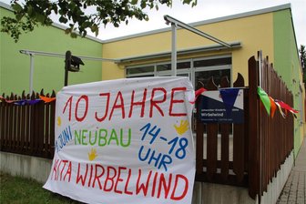 Schönheider Kita feiert bei Kinderfest ihr zehnjähriges Bestehen - Die Kita Wirbelwind in Schönheide lädt aus Anlass ihres zehnjährigen Bestehens zum Kinderfest ein.
