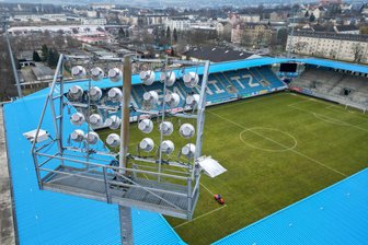 Schon wieder: Chemnitzer FC muss Spiel gegen Hertha BSC II verschieben - Blick ins Stadion des Regionalligisten Chemnitzer FC.