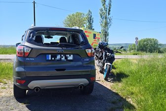 Schon wieder Unfall auf beliebter Biker-Strecke in Frankenberg - Zu dem Unfall wurde auch der Rettungsdienst gerufen.