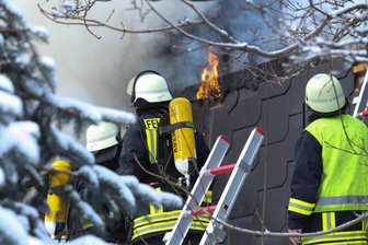 Schuppenbrand in Brand Erbisdorf -