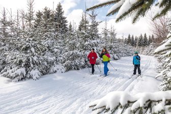 Schwartenbergloipe gespurt: Skifahrer freuen sich über Schnee zum Frühlingsanfang -
