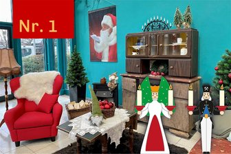 Schwarzenberger Adventskalender: Weihnachtlicher Zauber im Ring-Center - Die Weihnachtsstube im Ring-Center ist angerichtet. Doch wann wird der Nikolaus hier Platz nehmen?